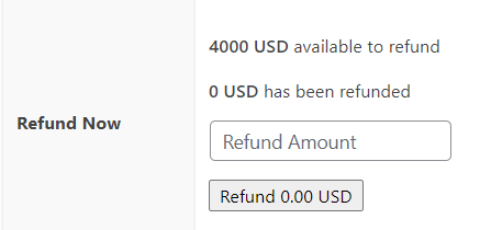 WPeasyPay refund amount