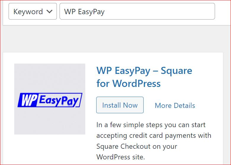 Install and Activate the WP EasyPay Plugin