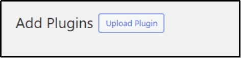 Option to upload a plugin file manually from the WordPress dashboard