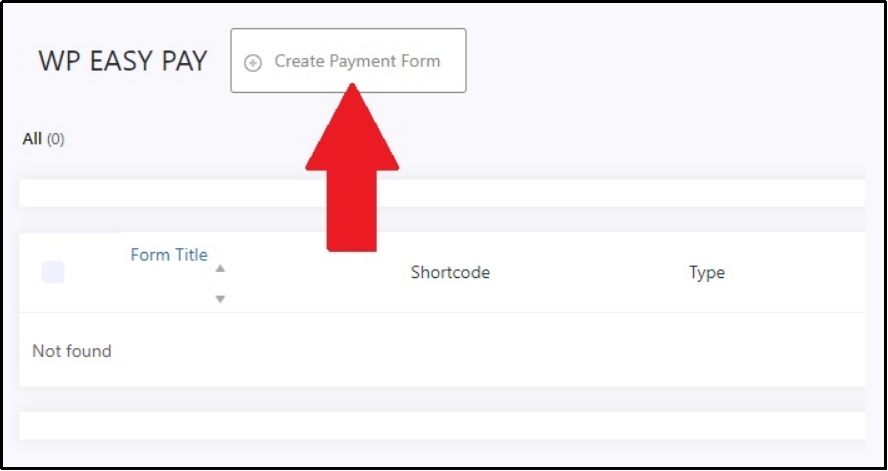 Creating a payment form in WP EasyPay