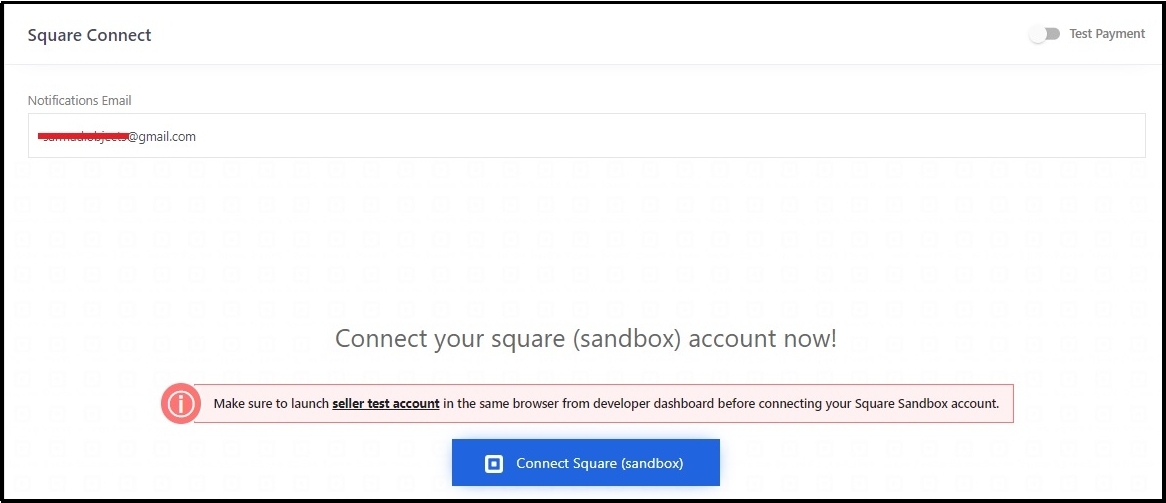 Selecting Square Connect in plugin settings