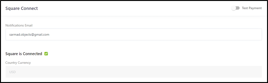 Final step connecting the Square account to WP EasyPay for seamless payment handling.