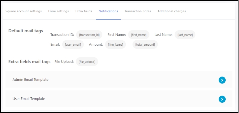 Navigating to the next tab for further customization options in the payment form.