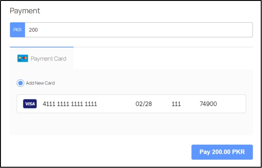 Using Square test credit cards for testing payment functionality in WP EasyPay.